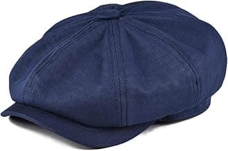 BOTVELA Men's Newsboy Flat Cap 100% Cotton Gatsby Ivy Golf Cabbie Hat