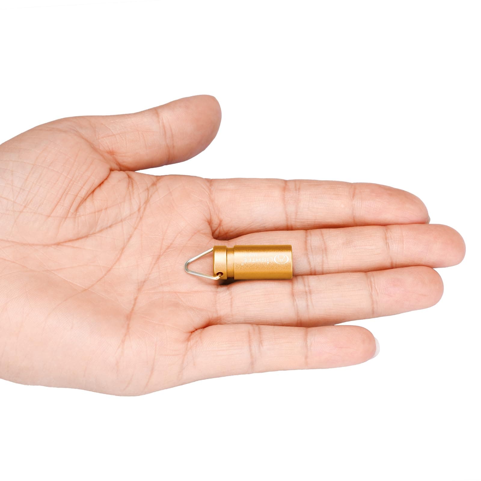 LIGHTFE MINI01 Keychain Flashlight mini Keychain Light is Light, Small, and Bright (Mini01-Gold)