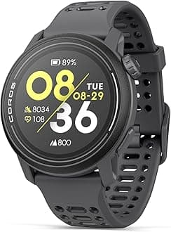 PACE 3 GPS Sport Watch - Lightweight, Comfortable Running Watch, 17-Day Battery Life, Accurate GPS, Heart Rate Monitor, Navigation, Sleep Tracking - Black Silicone