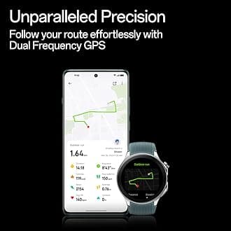 OnePlus Watch 2 with Wear OS 4,Snapdragon W5 Chipset,Upto 100hrs battery life,1.43’’ AMOLED Display,Stainless Steel & Sapphire Crystal build,Dual Frequency GPS,5 ATM, IP68 & BT Calling (Radiant Steel)