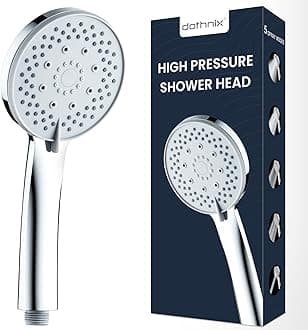 Shower Head, High Pressure Showerhead with 5 Spray Modes, Universal Handheld Shower Head for Low Pressure