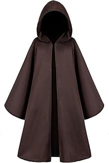 TOGROP Knight Costume for Kids Robe Hooded Cloak Boys Girls Cosplay 3-14 Years