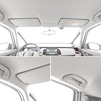 Suede Auto Headliner Fabric 36" L × 60" W with Foam Backing - Grey Interior Replacement Material for Car/Truck/SUV/RV Roof, Tube Packaging - Home Repair/DIY Headliner Material