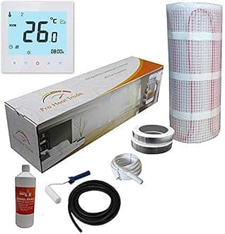 Electric Underfloor Yellow Box Heating kit 150w - 22.0m2 - White WiFi Thermostat