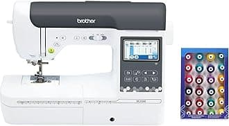 Brother SE2000 Computerized Sewing and Embroidery Machine, Plus 24 Spools of Jewel Toned Thread