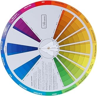 Namvo 1PCS 9.0 Inch Creative Colour Wheel Paint Mixing, Study Guide, Art Class Teaching Tool, Artist's Colour Guide Tool for Painting, Nail Art, Makeup and Interior Design