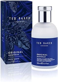 Ted Baker Original Skinwear Eau de Toilette for Men Woody Aromatic Fragrance with Lime, Bergamot, Sandalwood, Amber, Citrus, Refreshing, Mens Cologne Spray for Him, 3.4 fl oz / 100ml