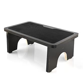 StrongTek Wooden Step Stool for Kids, Adults, and Seniors, 300 lb. Heavy Duty Non-Slip Stepping Surface, Kitchen, Bathroom, Bed Side Support, Portable and Lightweight (Espresso)