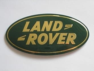 OEM Land Rover Green & Gold Front Grille Emblem Badge