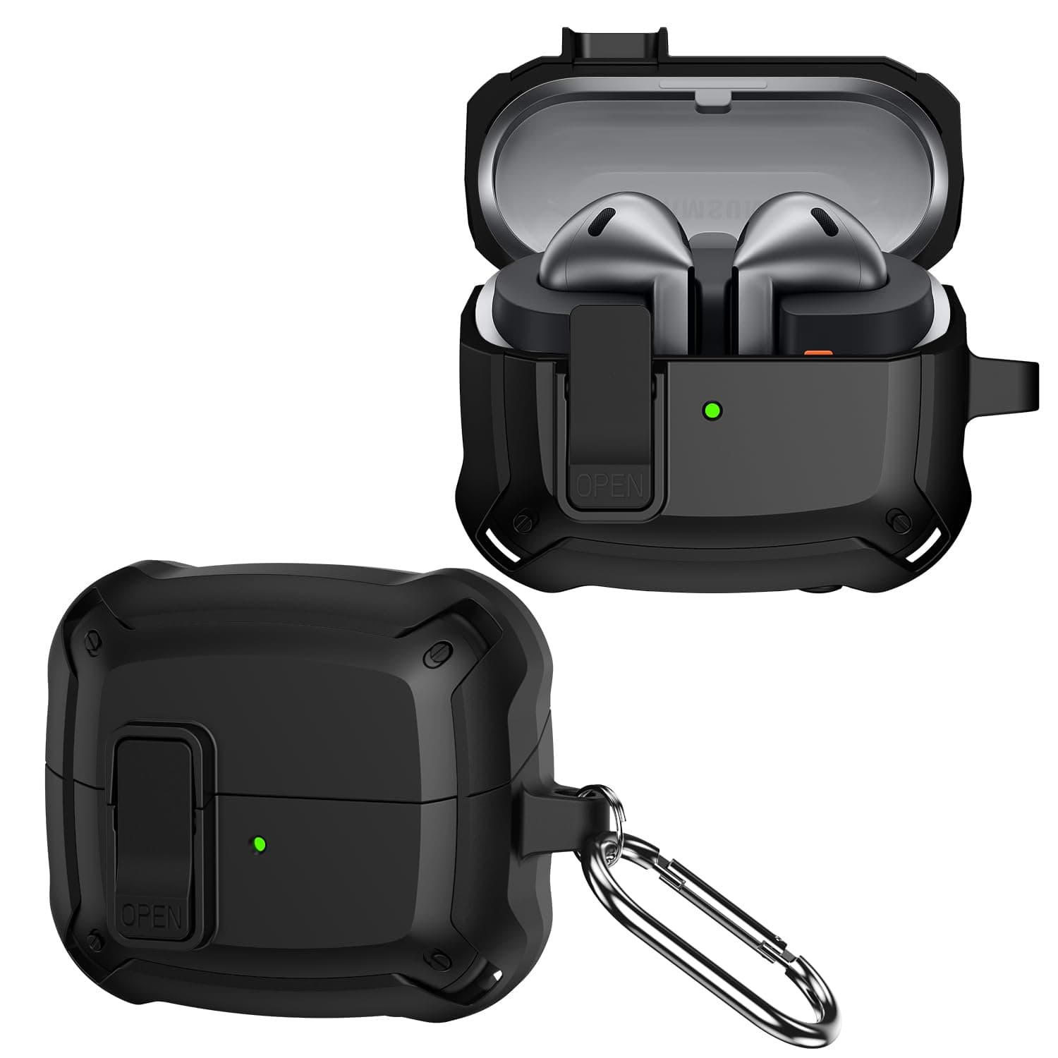 Case Compatible with Samsung Galaxy Buds 3 Fe 2025 / Buds 3 / Buds 3 Pro, Ceamless Fit Protection, Shockproof And Scratch-Resistant, LED Visible.