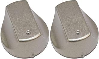 Hot-Ari ix Control Switch Knobs for Hotpoint Oven Cooker Hob (Inox, Pack of 2)
