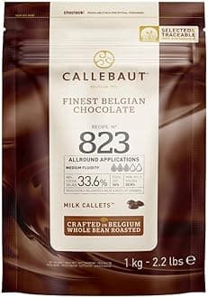 No 823 Finest Belgian Milk Chocolate Callets Couverture 33.6% - 1Kg