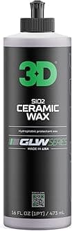 GLW Series Ceramic Wax – SiO2 Infused Car Wax for Ultimate Gloss, Hydrophobic Protection & Easy Application | Ultra Slick Shine | Made in USA 16 oz