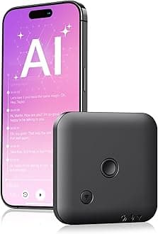 FoCase Note AI Voice Recorder, Transcribe & Summarize, Translation, APP Control with Chat GPT, Magnetic, 64GB Memory, Support 112 Languages, Audio Recorder for Phone Calls, Lectures, Meetings, Black