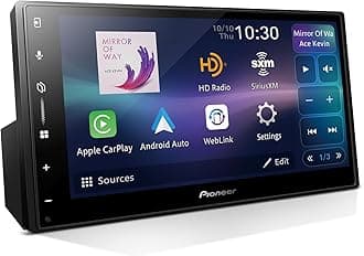 DMH-2000NEX 6.8" Double Din Multimedia Digital Media Receiver, Wired Apple CarPlay and Android Auto, Bluetooth, Backup Camera Compatible, Touchscreen, One Touch Navigation