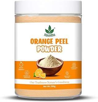 Havintha Natural Orange Peel Powder (Santra Chilka) | Help for reduces blackheads and makes the skin soft, smooth - 227 grams