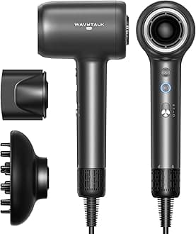 - Hair Dryer, Wavytalk Turblow Pro Fast Drying Blow Dryer with Diffuser, High Speed Hair Dryer with 110,000 RPM, Pro Negative Ions for Reduces Damage, Frizz Smoothing, 3 Speeds & 3 Temps, Matte Grey