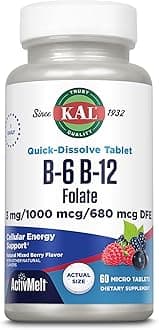 B6, B12 and Folic Acid Activmelt Berry 60 Tablet (S)