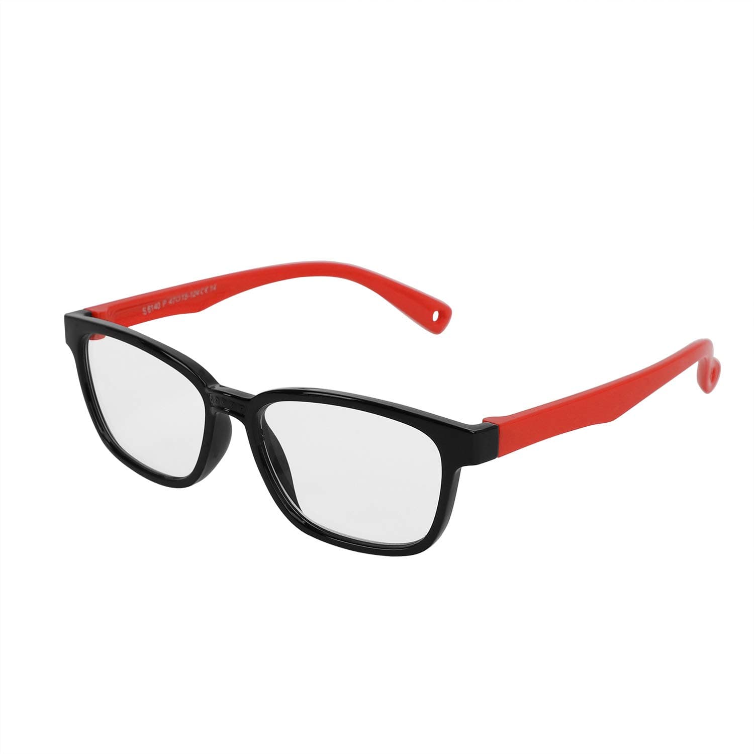 JINTNKids Blue Light Blocking Glasses Clear Silicone Frame Computer Gaming Glasses Anti Eyestrain Lens Flat Eyeglasses Eyes Protection anti Headache UV Anti Radiation for Children with Case