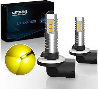 881 889 LED Fog Light Bulbs, Extremely Bright 3030-SMD 898 888 862 894 896 886 LED Bulbs with Projector for Cars Trucks SUV Fog DRL Lights(3000K Amber Yellow)