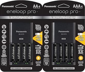 Panasonic eneloop pro Advanced Battery Charger Bundle with AA and AAA Batteries