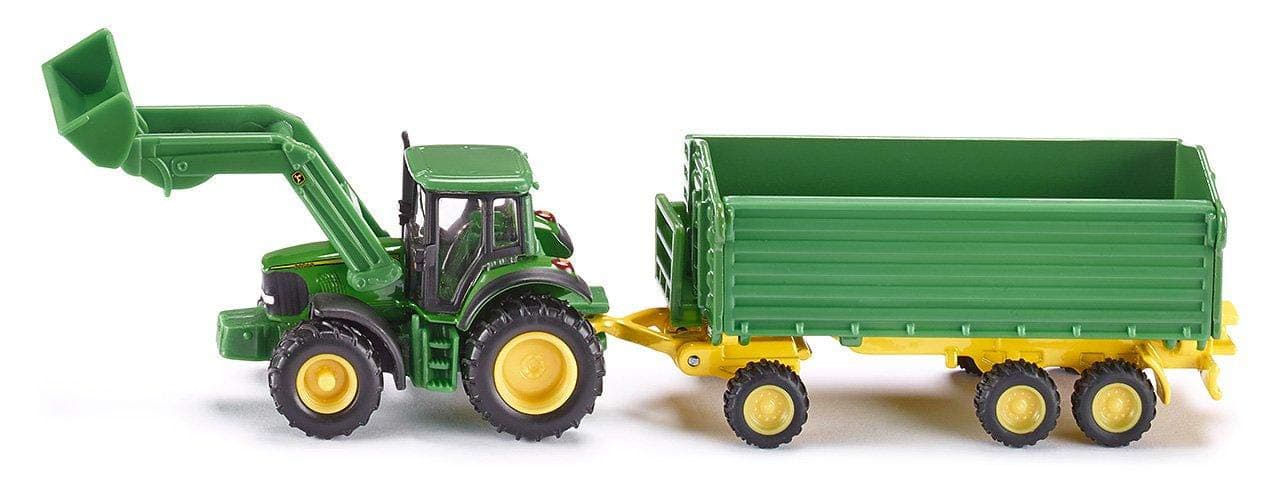 John Deere tractor with trailer