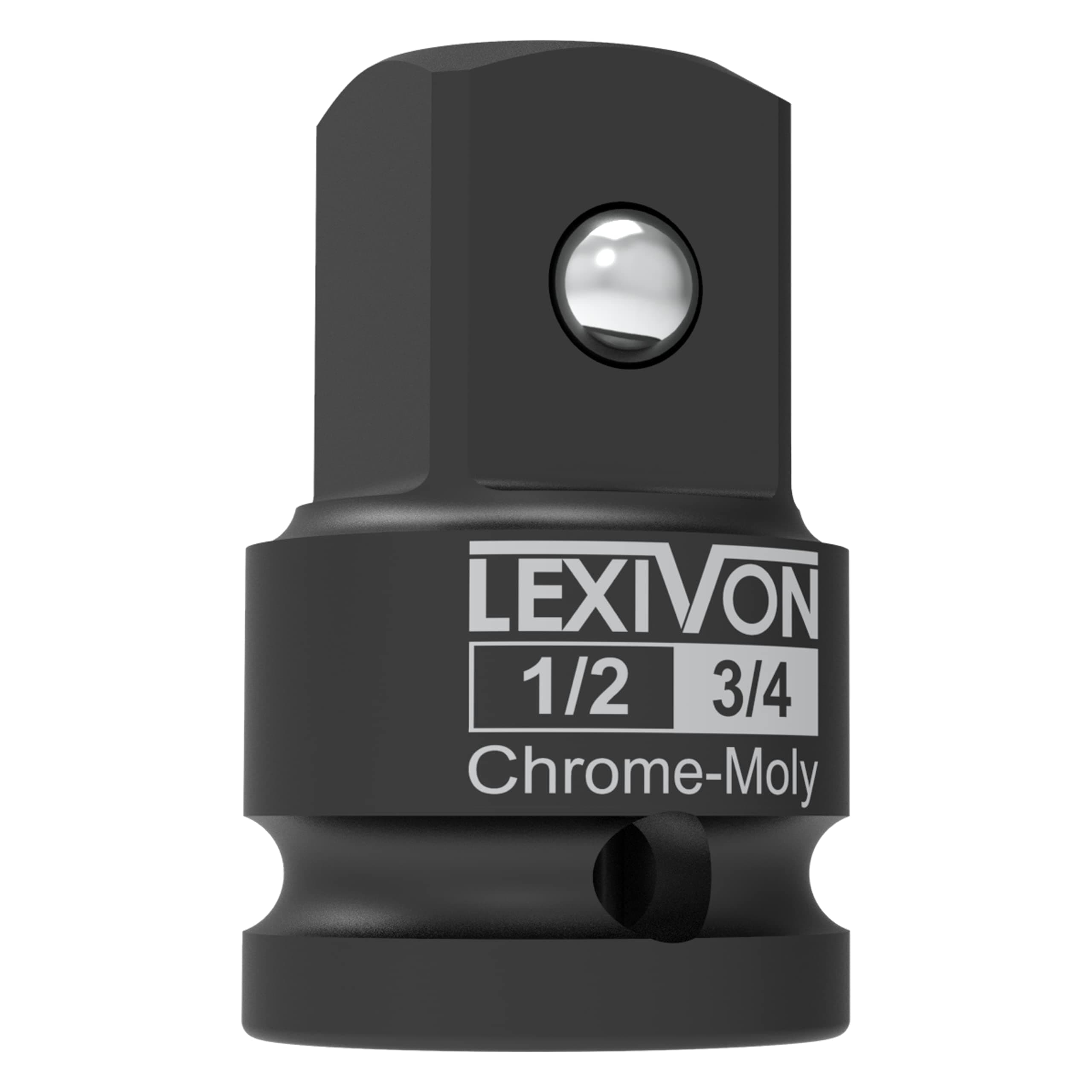 LEXIVON 1/2-Inch Impact Socket Adapter, 1/2" Female x 3/4" Male Increaser | Chrome-Molybdenum alloy steel = Fully Impact Rated (LX-401)