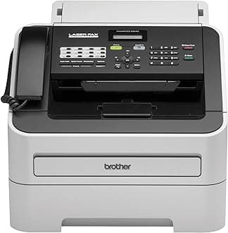 Brother FAX-2840 High Speed Mono Laser Fax Machine, Dark/Light Gray - FAX2840
