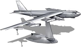 Piececool 3D Puzzles for Adults, 1:200 Scale Bomber American Military Airplane Metal Model Building Kits DIY Assembly Brain Teaser Puzzle, Best Dad Boyfriend Gifts & Desk Decor