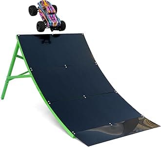 Large RC Ramp for Jumping - 21 inches high! - Ultimate Stunt & Bashing Ramp for 1/12 & 1/16 Scale Remote Control Cars and Trucks - RC Car Ramps for Jumping High, Flips & Tricks