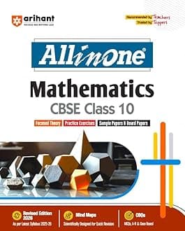 Arihant - CBSE Class 10 - Mathematics All in one - New Edition 2026 Paperback – 9 May 2025