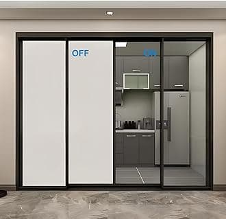 (8” x 12” Smart Film Sample) | Window Privacy Film | PDLC Switchable, Window Film | Smart Film for Windows & Home Office Window |Adhesive Privacy Film | A4 Size Smart Film Sample for Testing