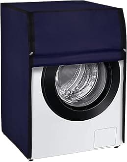Amazon Brand - Umi. Front Load Washing Machine Cover Suitable for LG 8.5 kg, 9 kg, 9.5 kg, 10 kg, 10.5 kg, 11 kg, 11.5 kg, 12 kg (Navy Blue, 72cms X 63cms X 81cms)