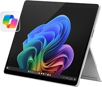 Microsoft Surface Pro 2-in-1 Laptop/Tablet (2024), Windows 11 Copilot+ PC, 13" Touchscreen Display, Snapdragon X Plus (10 Core), 16GB RAM, 256GB Storage, Platinum