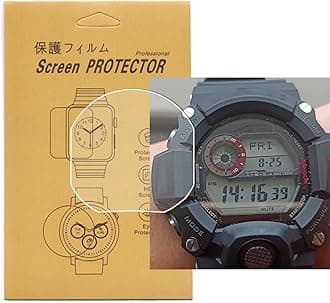SINO-SKY [5-Pcs]For Casio GW-9400 /GW9400 Watch Screen Protector, Full Coverage Screen Protector HD Clear Anti-Bubble and Anti-Scratch For gw-9400 / GW-9400-1CR /GW-9400-3CR /GW-9400J-1JF