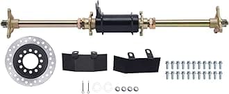 Knwigoe 28" Rear Axle Complete Kit DIY Go Kart Rear Axle Kits 3 Holes Wheel Hub Rear Axle Set for 150cc 110cc ATV Quad Buggy Golf Cart