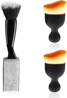 3 PCS Car Interior Dust Brush,Car Detailing Brush,Car Dash Cleaning Soft Brush,Universal Car Interior Crevice Brush for Cleaning Panels,Air Vent,Leather,Computer