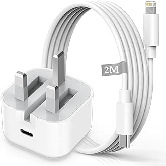 iPhone Fast Charger Cable and Plug 2M[Apple MFi Certified],HOSOW 20W USB C Fast charger iphone Charger Power Adapter with USB C to Lightning Cable for iPhone 14 13 12 11 Pro Max/Mini/XS/XR/X/SE/8/iPad