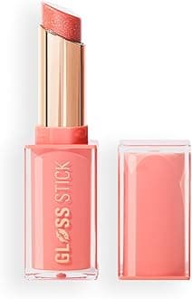 Revolution Pout Lip Gloss, Pigmented High Shine Formula with Hyaluronic Acid & Vitamin E, Vegan & Cruelty-Free, 3g, Shimmer Peach Sorbet Nude