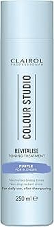 Professional Colour Studio | Step 3 Revitalise | Purple Toning Conditioner for Blonde Coloured Hair | Neutralises Brassiness | Non-stop shine | All hair types | Vegan | For Daily Use | 250ml
