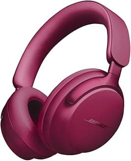QuietComfort Ultra Bluetooth Headphones, Wireless Headphones with Spatial Audio, Over Ear Noise Cancelling with Mic, Up to 24 Hours of Playtime, Deep Plum - Limited Edition Color