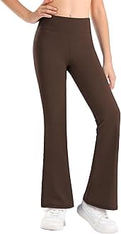 Girl's Flare Leggings High Waisted Yoga Pants Bootcut Dance Casual Pants Activewear Kids Bell Bottoms