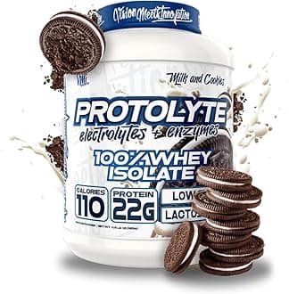 VMI Sports | ProtoLyte Whey Isolate Protein Powder | Low Calorie Whey for Weight Loss and Muscle Gain | Digestive Enzymes | Non-GMO (4.6 lb, Milk and Cookies)