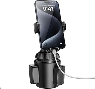 APPS2Car Car Cup Holder, Cup Holder Car Quick Extension Long Arm, Cup Holder Phone Mount Adjustable Universal Mercedes Phone Holder SUV Van, Compatible with All Cell Phone iPhone
