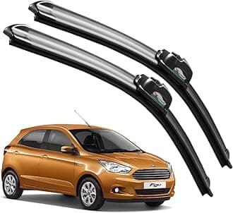 CARNYX Frameless Windshield Wiper Blades, Front Car Wipers Set of 2, Noise-Free, Durable Performance Compatible with (Figo Aspire (2015-2019) (D-22,P-16))