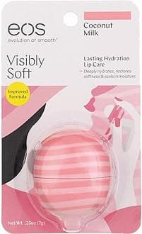 EOS Super Soft Shea Lip Balm, Coconut Milk 0.25 oz (Pack of 6)
