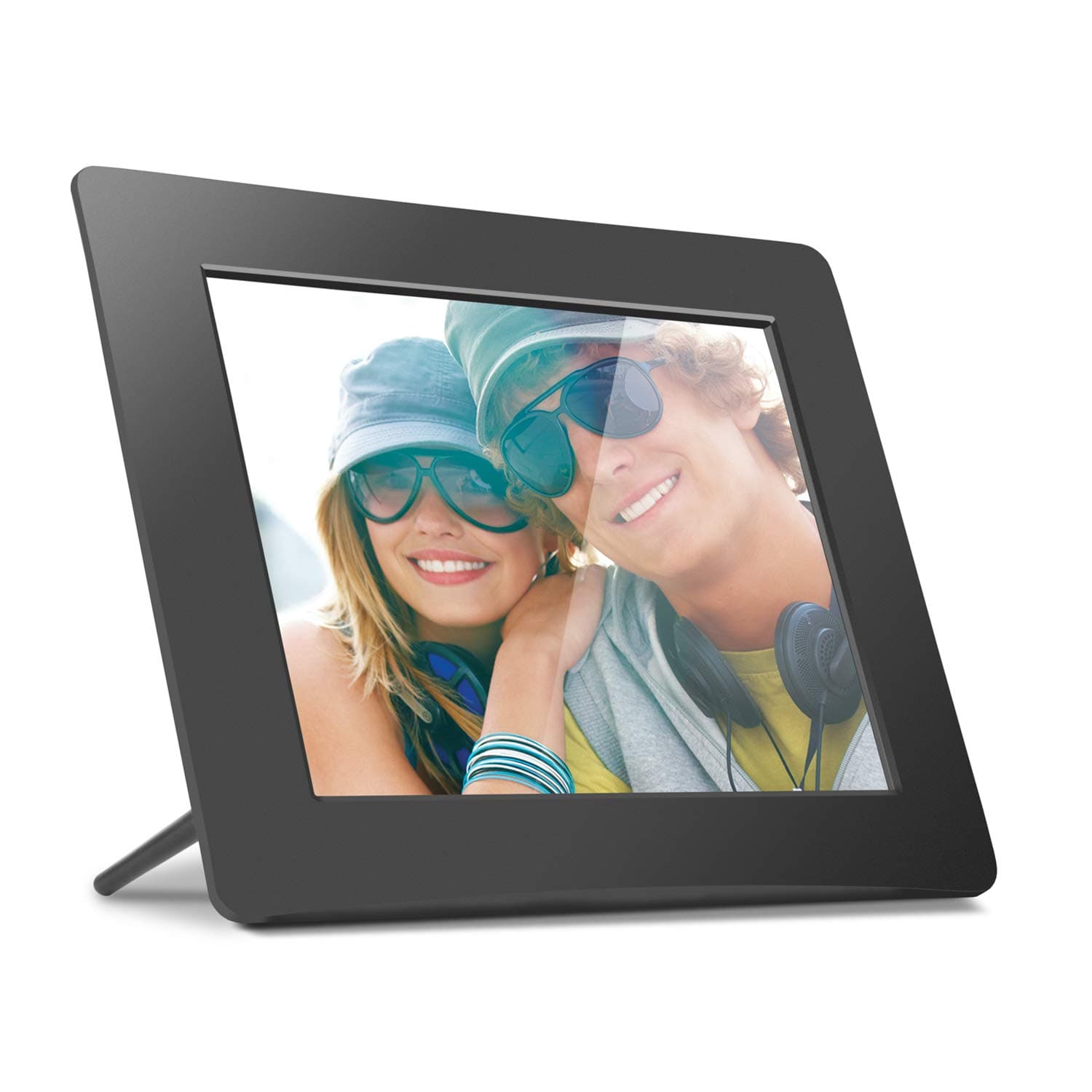 8 Inch LCD Digital Photo Frame with Auto Slideshow Using USB SD/SDHC (ADPF08SF) - Black