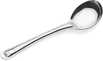 Crystal Oval Stainless Steel Serving Spoon, Silver (CC923)