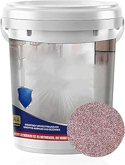 Epoxy Floor Paint, Self Leveling Epoxy Colored Sand Floor Paint, Epoxy Sand FloorPaint for Concrete, Resistant And Non-Slip, for High Gloss Marble Effect Garage Coating (Pink)