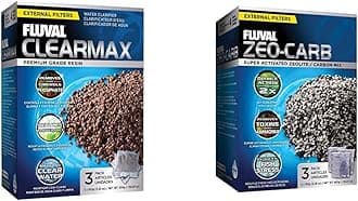 Aquarium Filter Media Replacement Bundle, 3-Pack ClearMax Phosphate Remover and Zeo-Carb